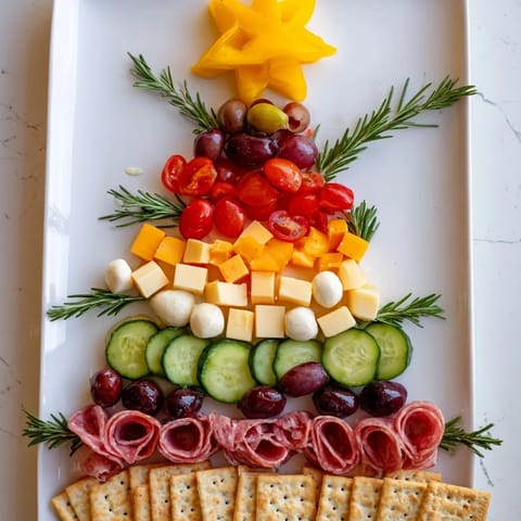 Table apéro en sapin festif