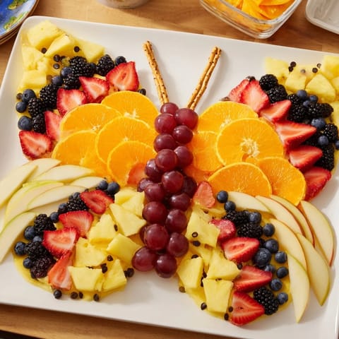 Plateau fruit papillon monarch