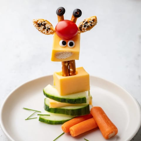 Long-Necked Giraffe Snack Tower