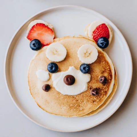Pancakes décor ours polaire