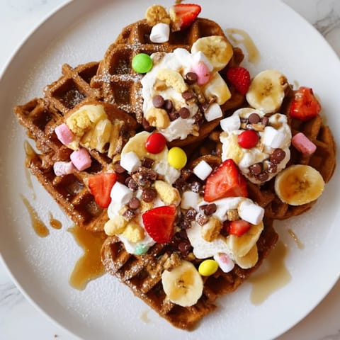 Maison gingembre gaufres festives