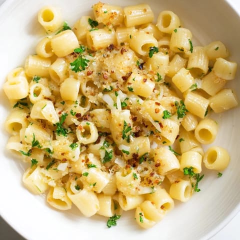 Garlic Butter Ditalini Pasta