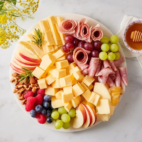 Planche fromage charcuterie fruits