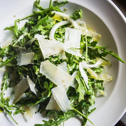 Salade roquette citron parmesan