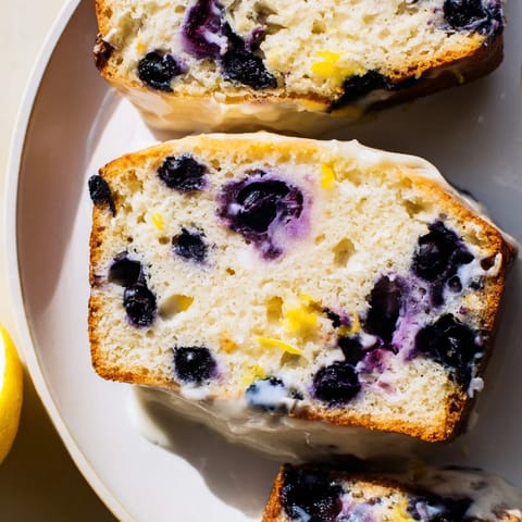 Cake yaourt citron myrtille