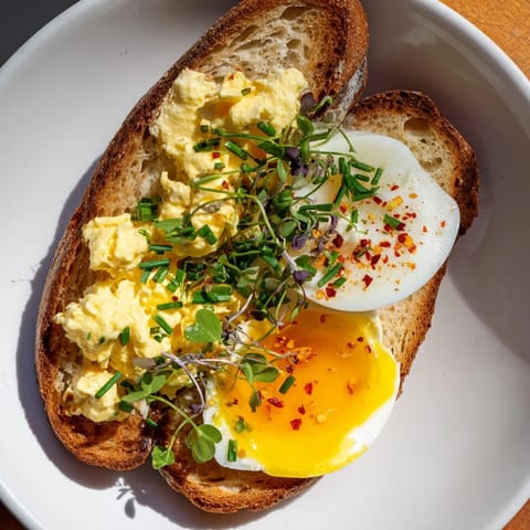 Toast œufs trois préparations