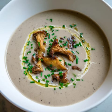 Bisque crémeuse champignons sauvages