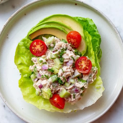 Tuna Salad Lettuce Wraps