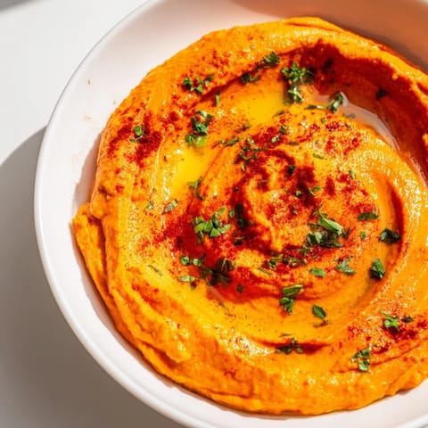 Hummus poivrons rouges rôti