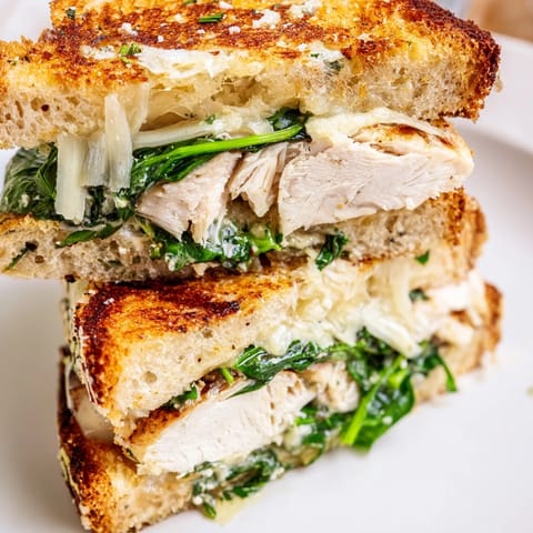 Grilled Chicken Spinach Panini