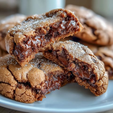 Dessus d'une assiette, les cookies Hojicha et beurre noisette affichent des bords caramélisés et un cœur moelleux, avec une poudre de thé rôti subtile sur le dessus.