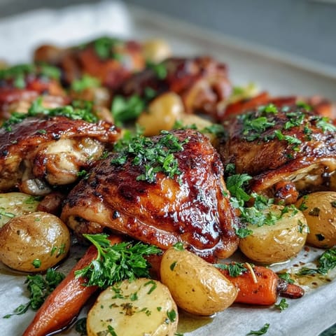 Poulet au miel et moutarde