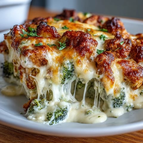 Poulet crémeux et brocoli