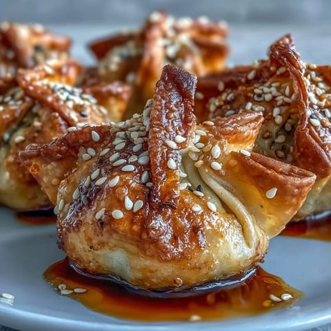 Poulet dumplings sauce sésame