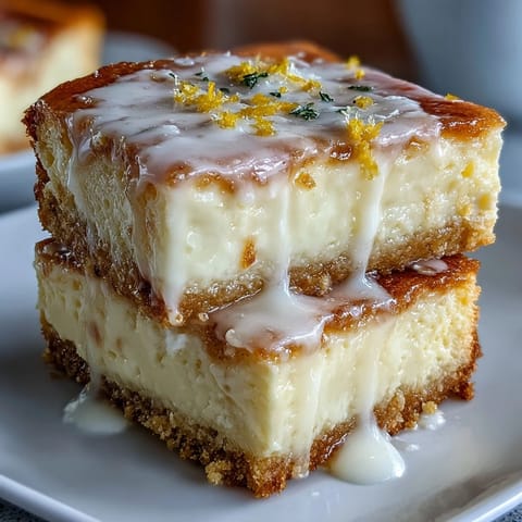 Limoncello Cheesecake Bars