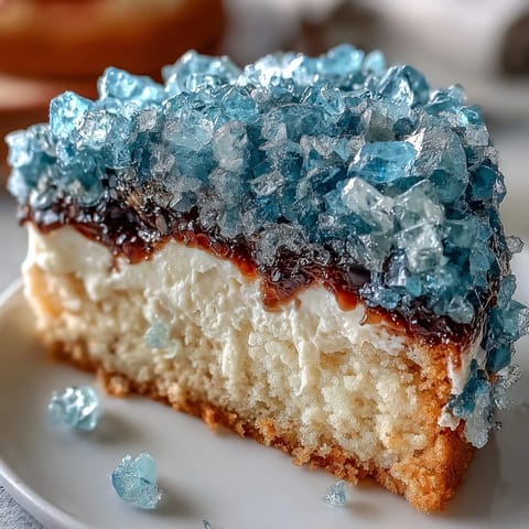 Gâteau de remise de diplômes : design de tranche de géode turquoise et or, une création spectaculaire pour célébrer avec élégance et originalité.