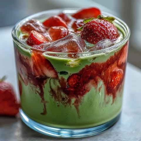 Strawberry Matcha Latte Avoine