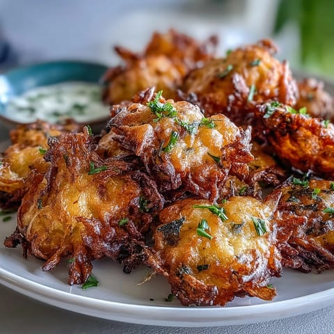 Bouchées croustillantes de fleurs de pissenlit dorées et légèrement panées, accompagnées d'une sauce aux herbes fraîches pour une entrée originale.