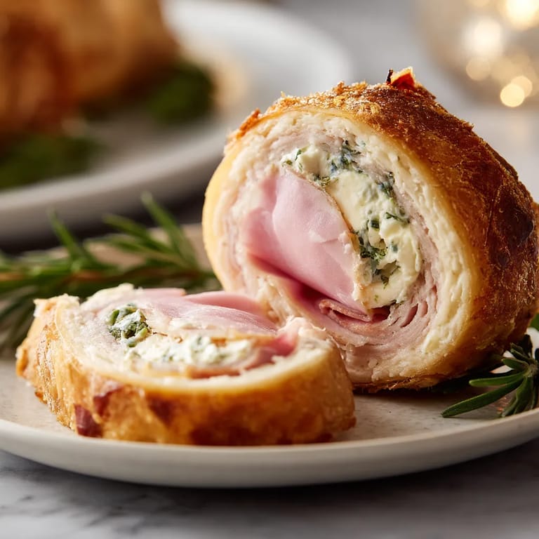 Une assiette de gâteaux de volaille avec des légumes verts sur le dessus.