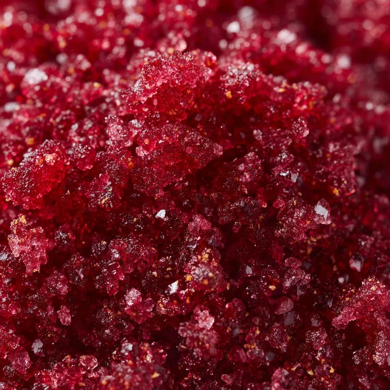 Une poudre rouge foncée.