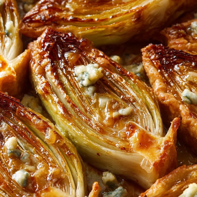 Une image de légumes grillés avec du fromage bleu.