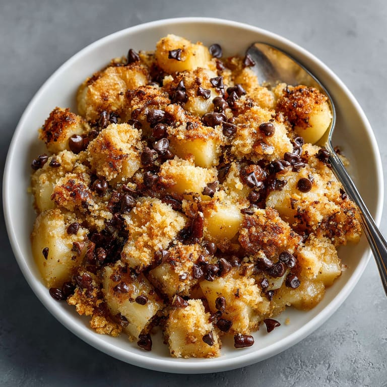 A bowl of food with a spoon in it.