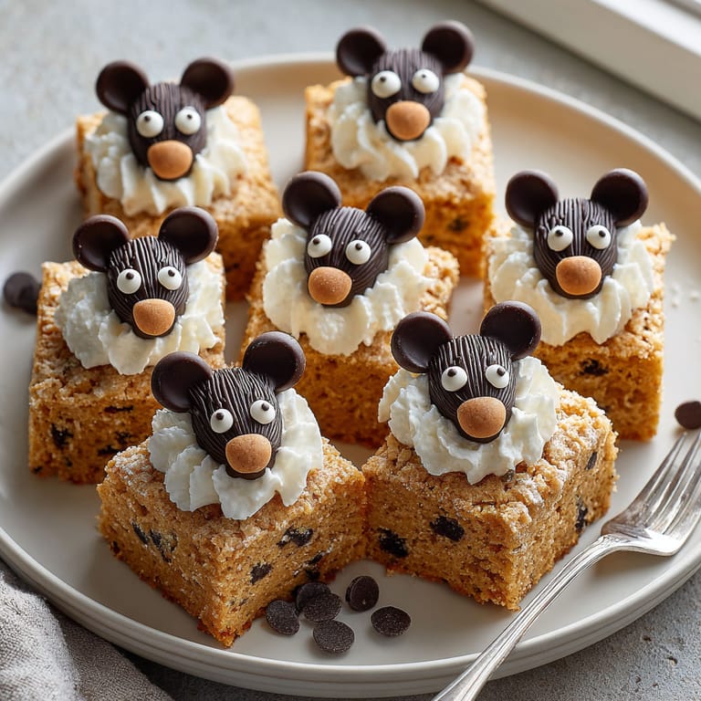 A plate of cake with chocolate chips and white frosting.