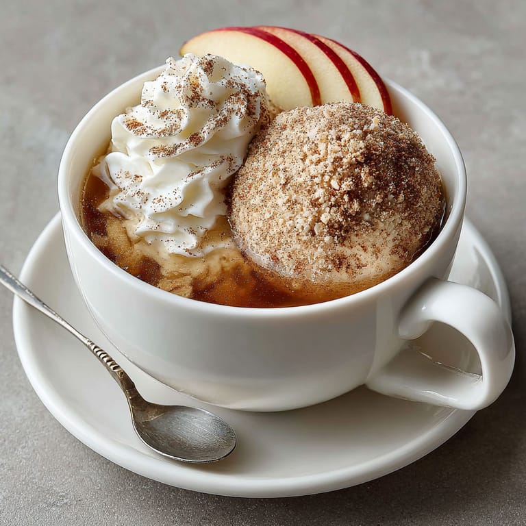 A cup of coffee with a pastry and whipped cream.