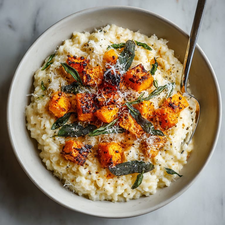 A bowl of food with a spoon in it.