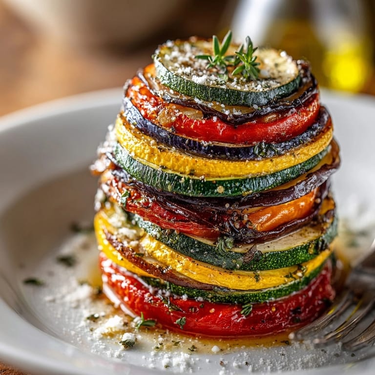 Tian de légumes à la française rustique, plat de légumes d'été cuits au four dans un plat.