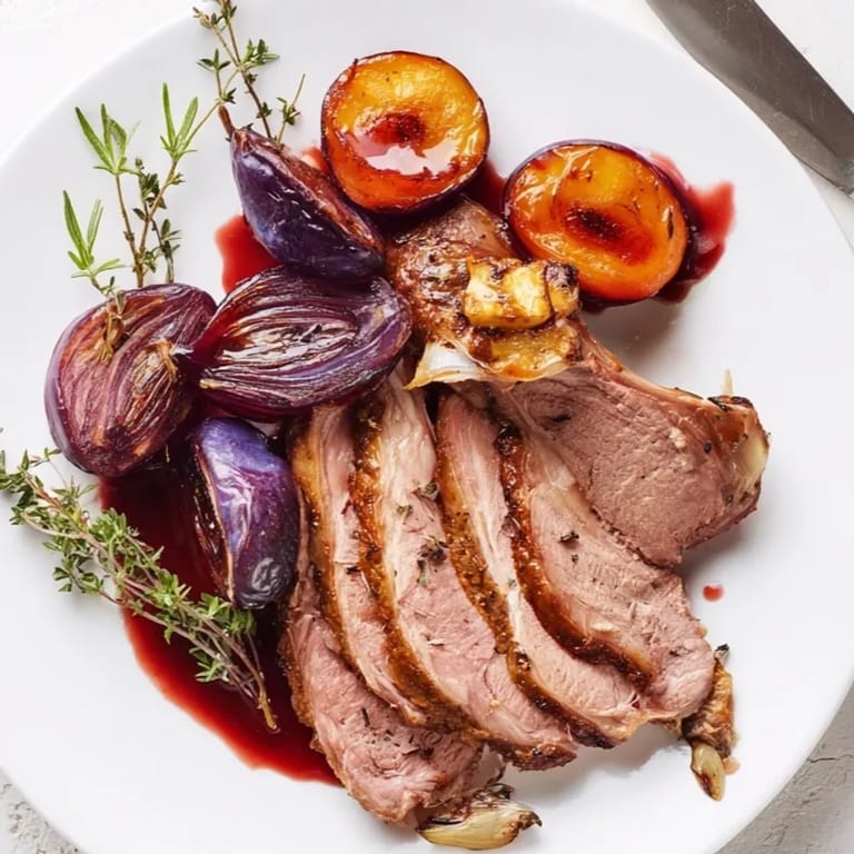 Découvrez un canard rôti aux prunes appétissant, une recette festive dorée et incroyablement tendre.
