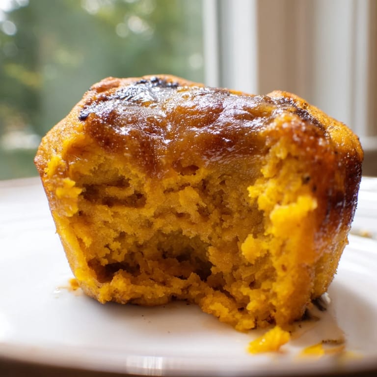 Deliciously spiced chai crème brûlée pumpkin muffins, perfect with your favorite tea.