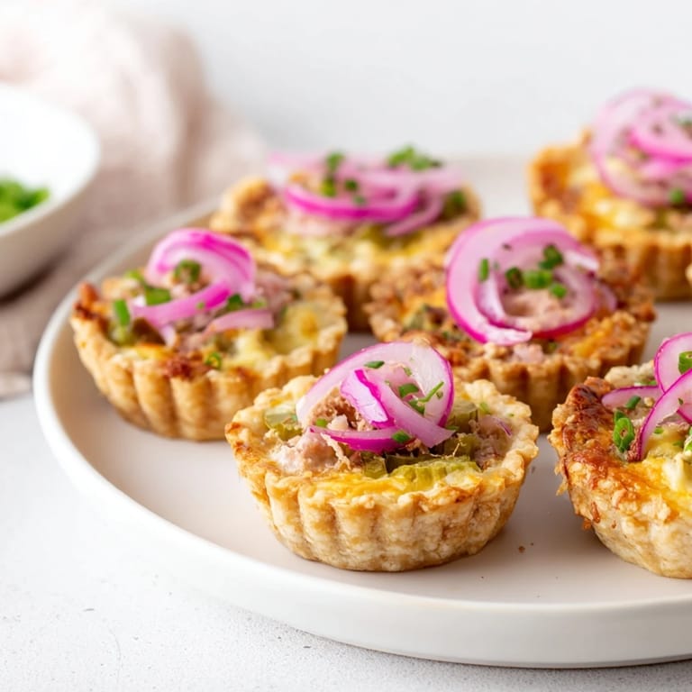 Savoureux Tartlets de Pickle de Gallois, idéaux pour un brunch ou un apéritif convivial.  