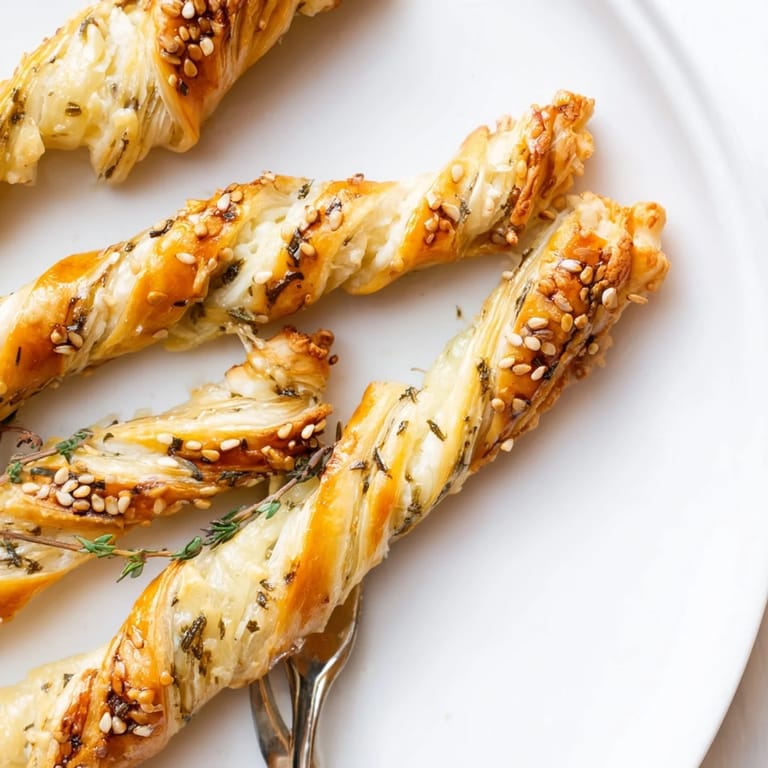 Savory vegan Camembert sablé twists, ideal with fig jam for extra flavor.