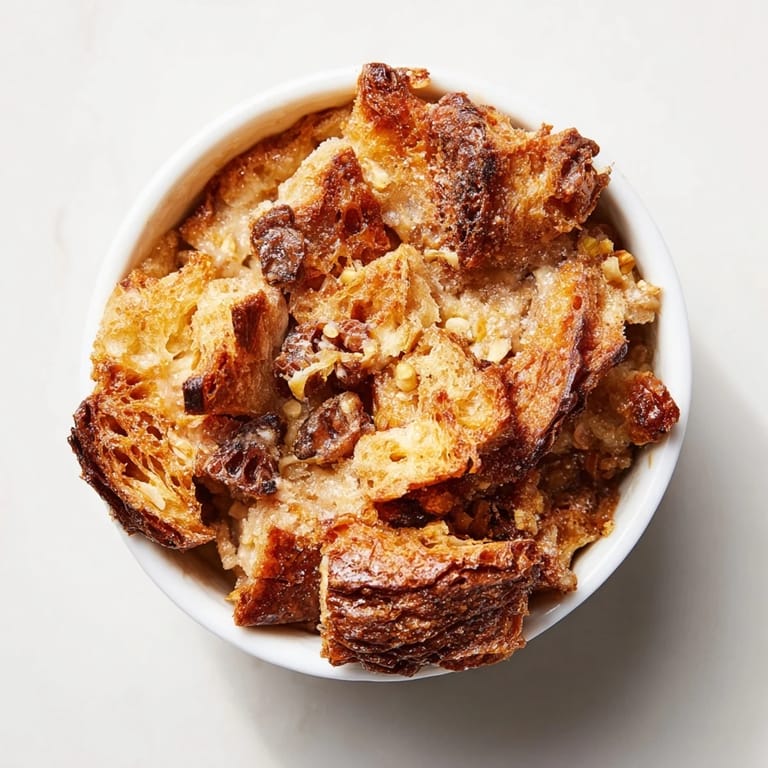 Savourez ces tasses de pudding au croissant et chai, croustillantes et crémeuses.