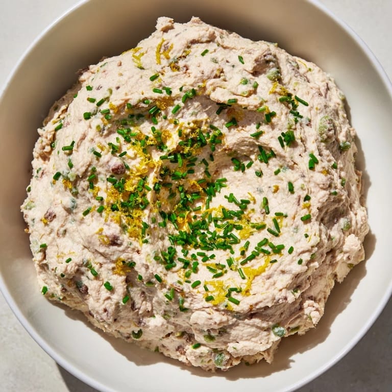 Délicieux pâté de thon à tartiner, parfait pour des apéritifs entre amis.
