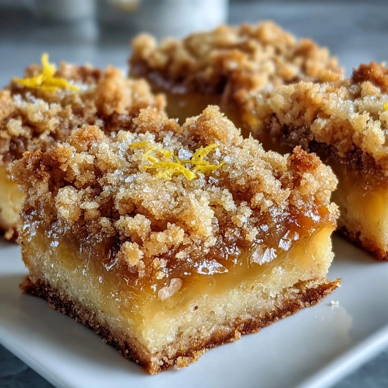 Homemade Lemon Crumb Bars arranged on a white ceramic platter, dusted with powdered sugar, ready to be enjoyed with a cup of tea.