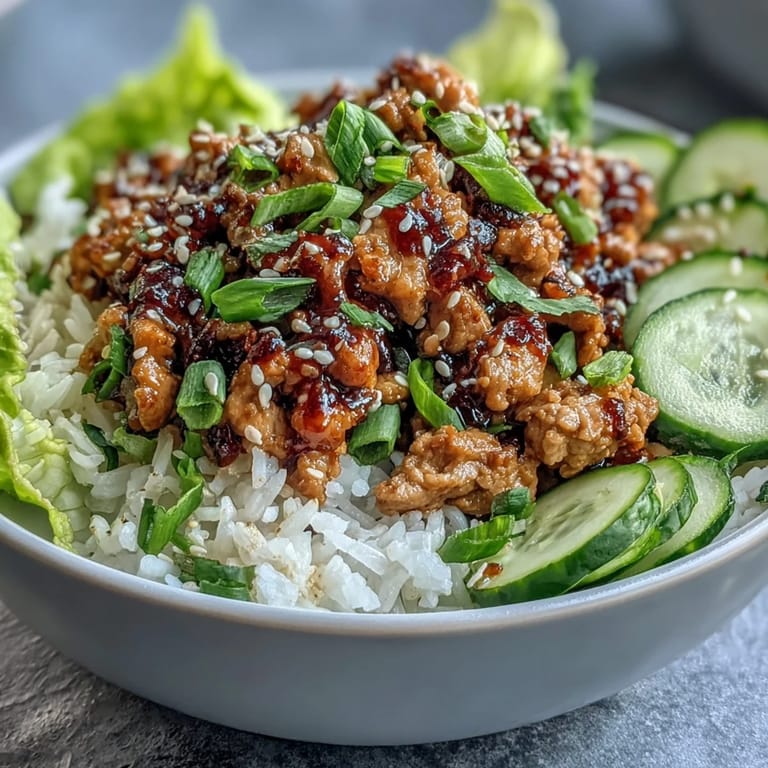Ce sesame turkey lettuce wrap bowls fumant est garni de carottes et de laitue croquante.