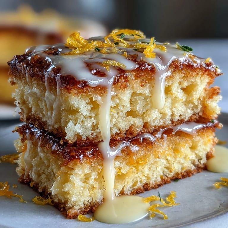 Gâteau au citron avec glaçage au citron