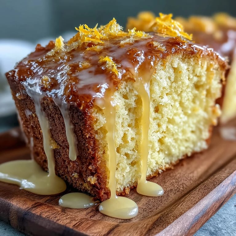 Gâteau au citron avec glaçage au citron