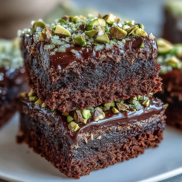Voici des brownies pistache kunafa, une fusion gourmande et irrésistible.